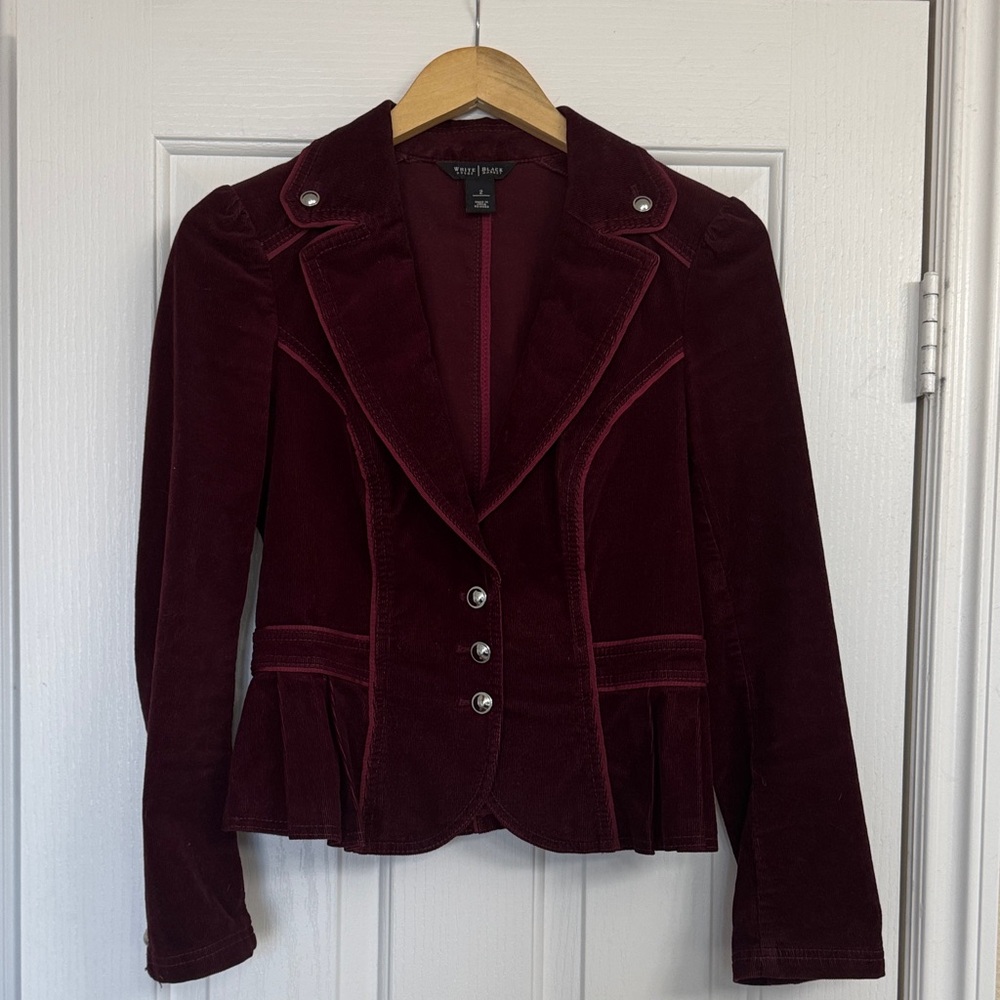 White House Black Market Deep Red Blazer